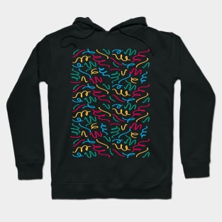 Colourful lines pattern Hoodie